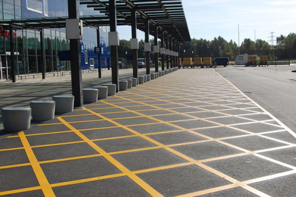 Parkeerplaatsen en garages markeringen