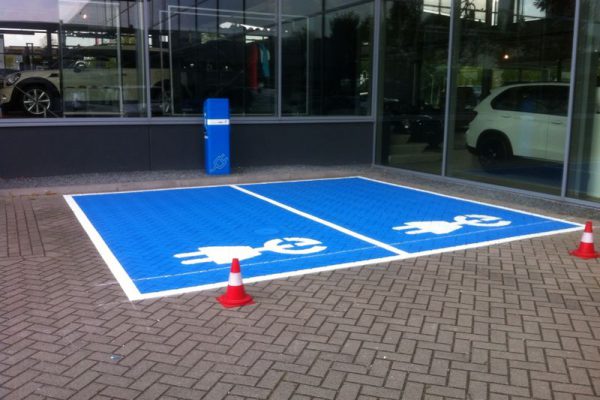 Parkeerplaatsen en garages markeringen