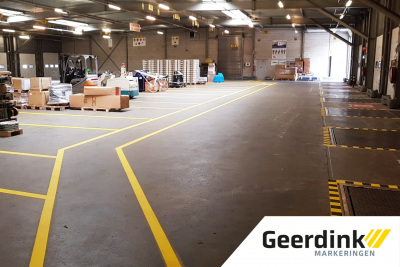 Signaleringsvlakken bij een warehouse