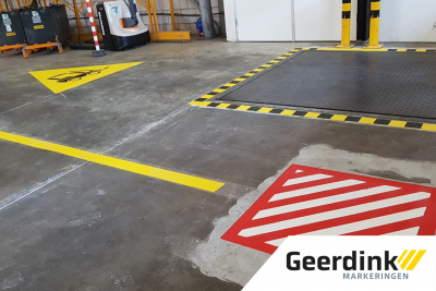 Signaleringsvlakken bij een warehouse